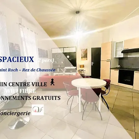 Apartment Spacious B'n'b - Gare St Roch & Free Parking